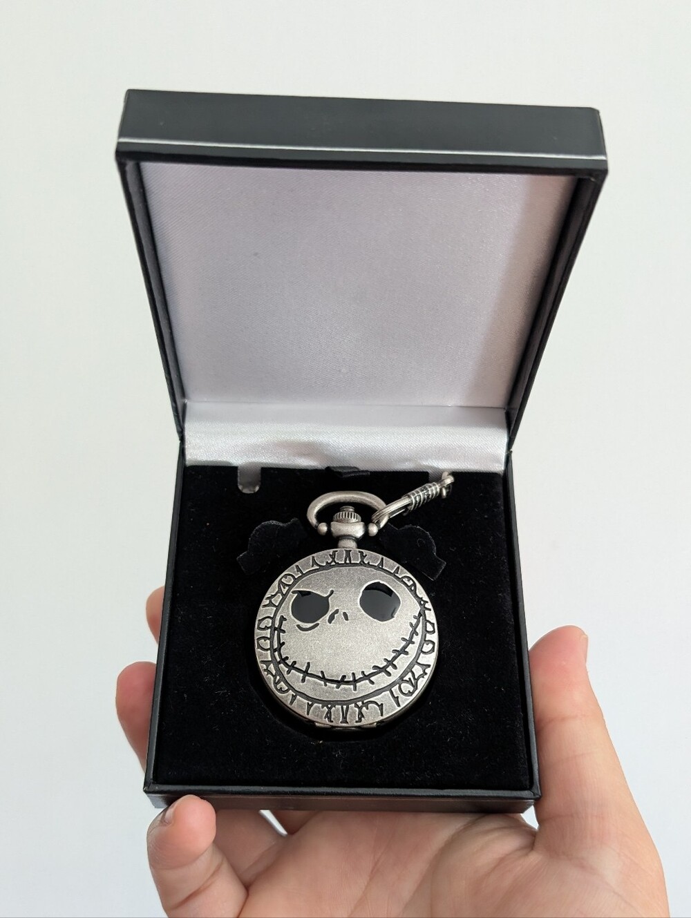 🏰 Disney Nightmare Before Christmas Jack Skellington Pocket Watch Vintage Style